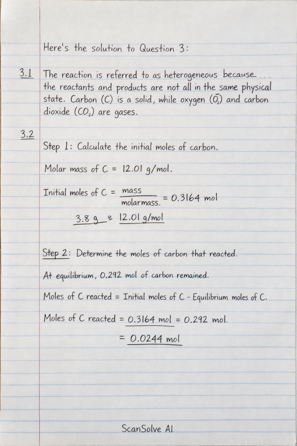 Handwritten step-by-step solution preview