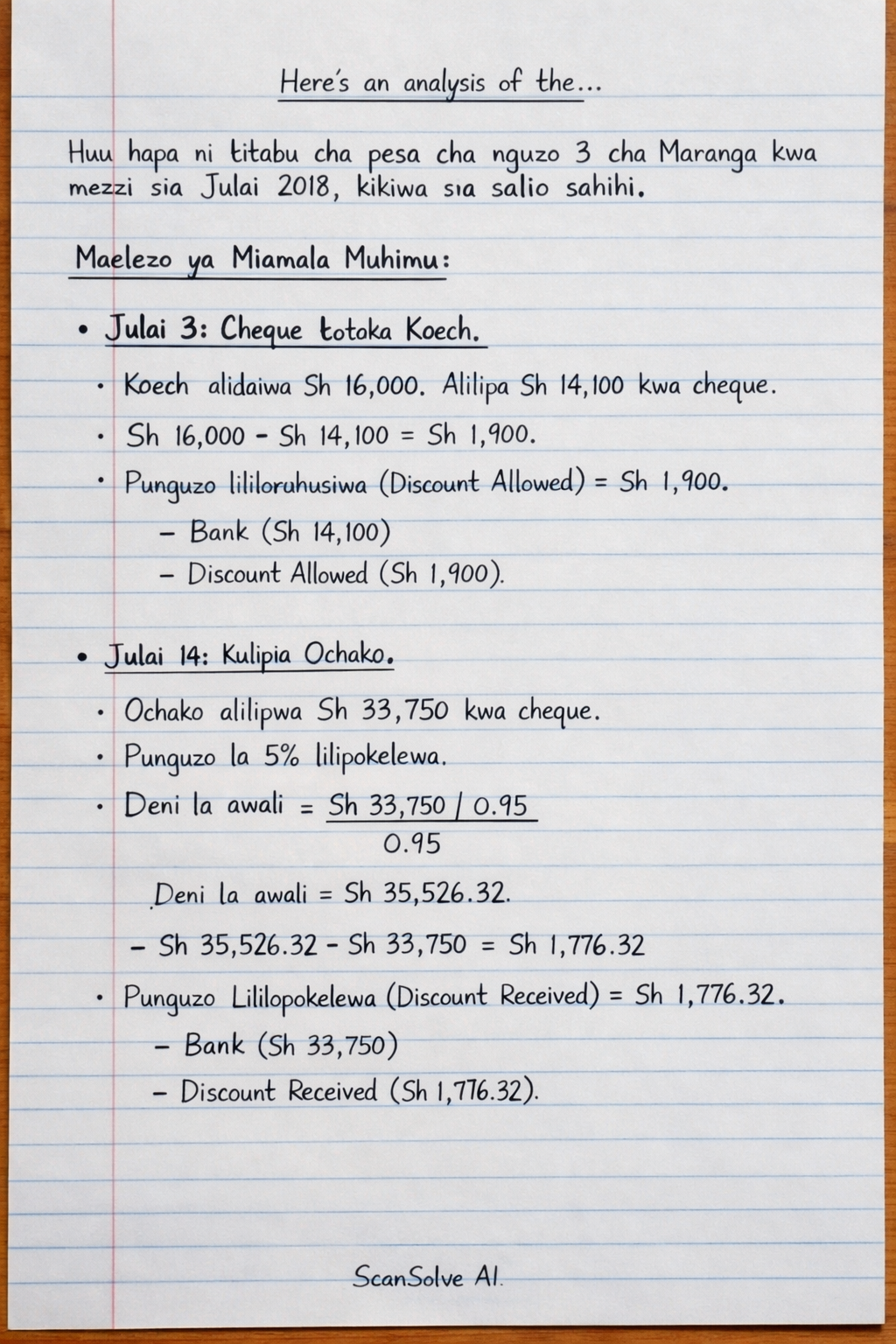 Handwritten step-by-step solution preview