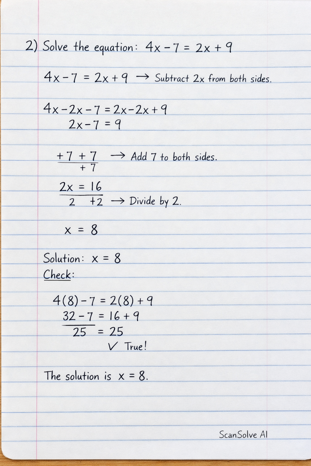 Handwritten step-by-step solution preview