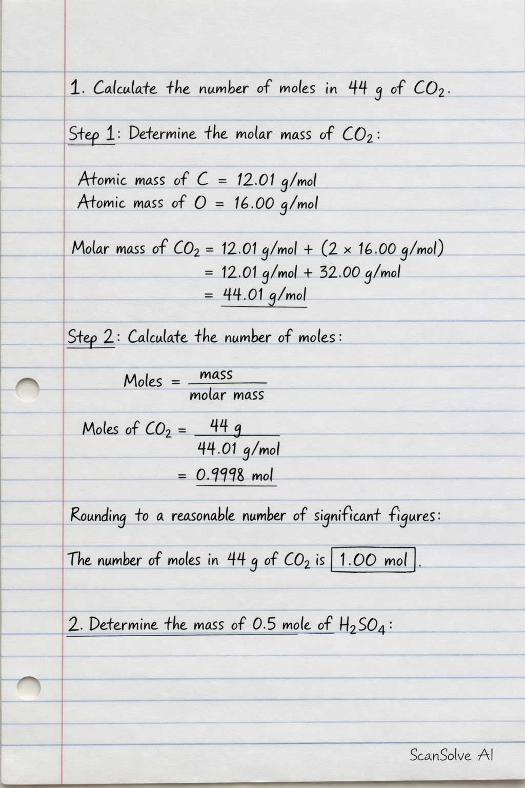 Handwritten step-by-step solution preview