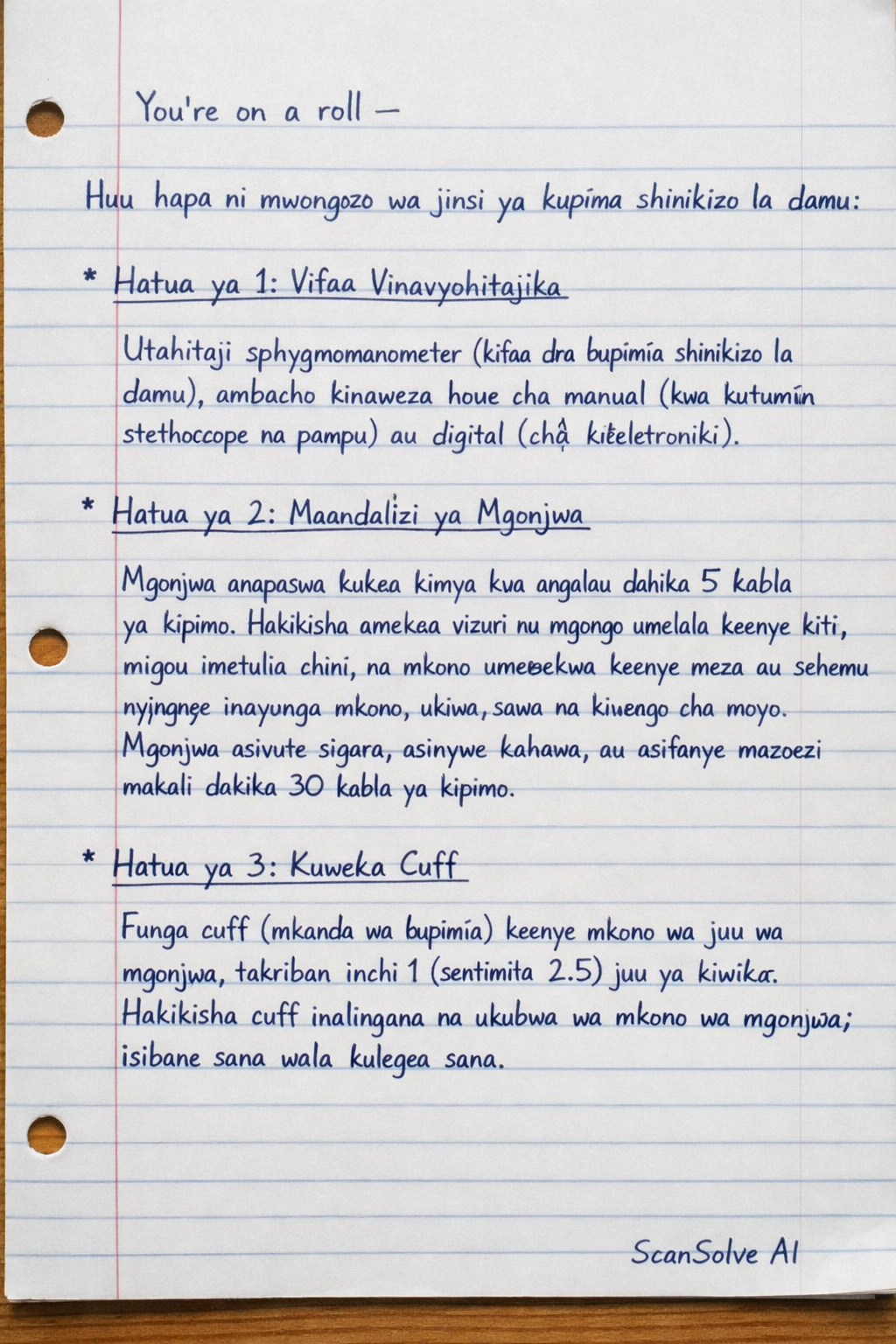 Handwritten step-by-step solution preview