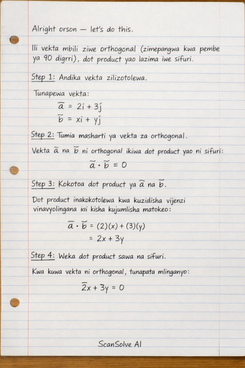 Handwritten step-by-step solution preview