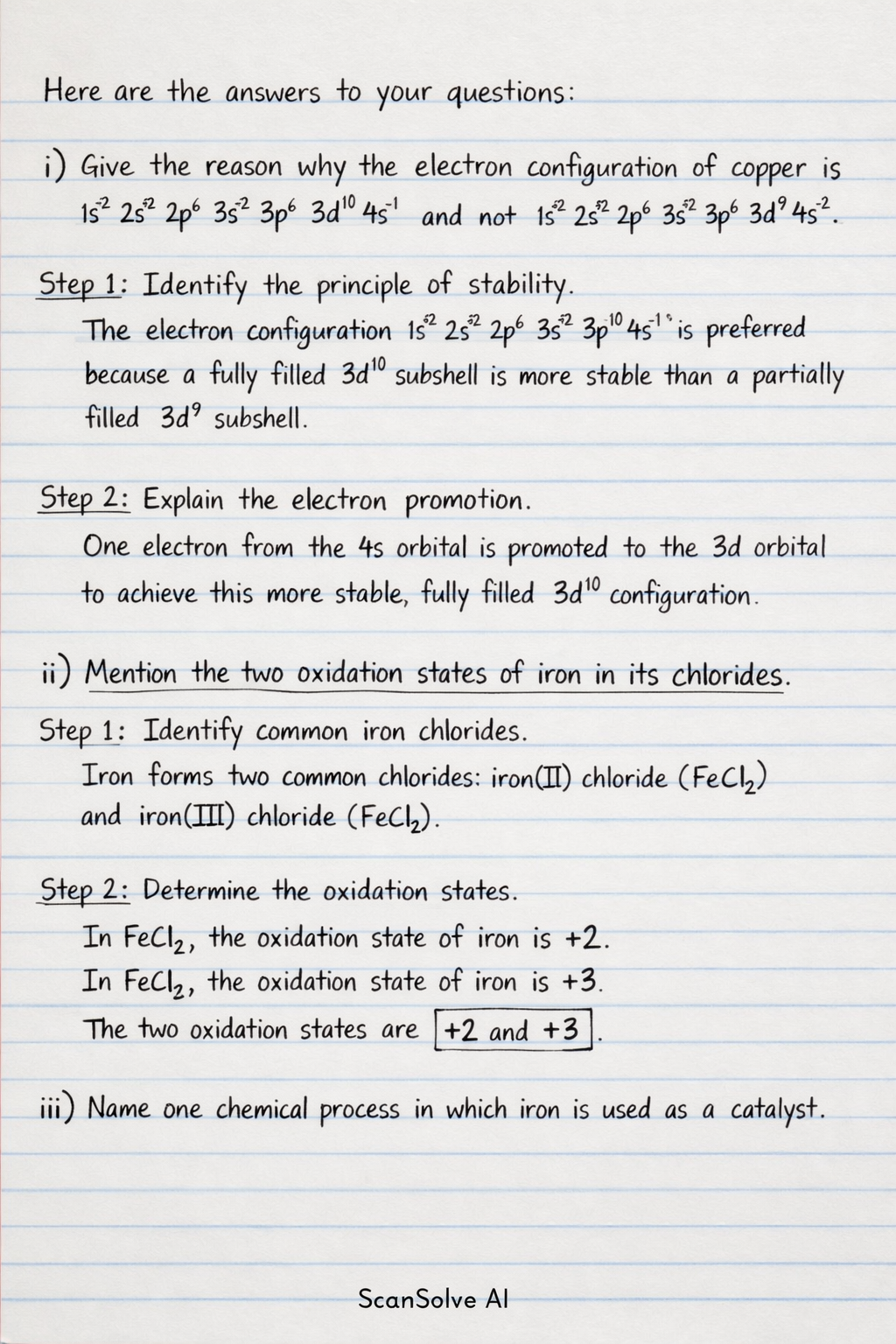 Handwritten step-by-step solution preview