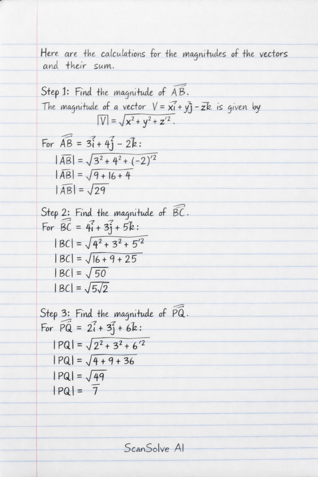 Handwritten step-by-step solution preview
