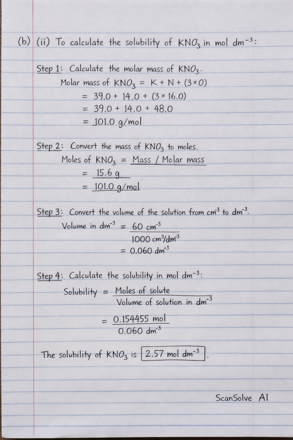 Handwritten step-by-step solution preview