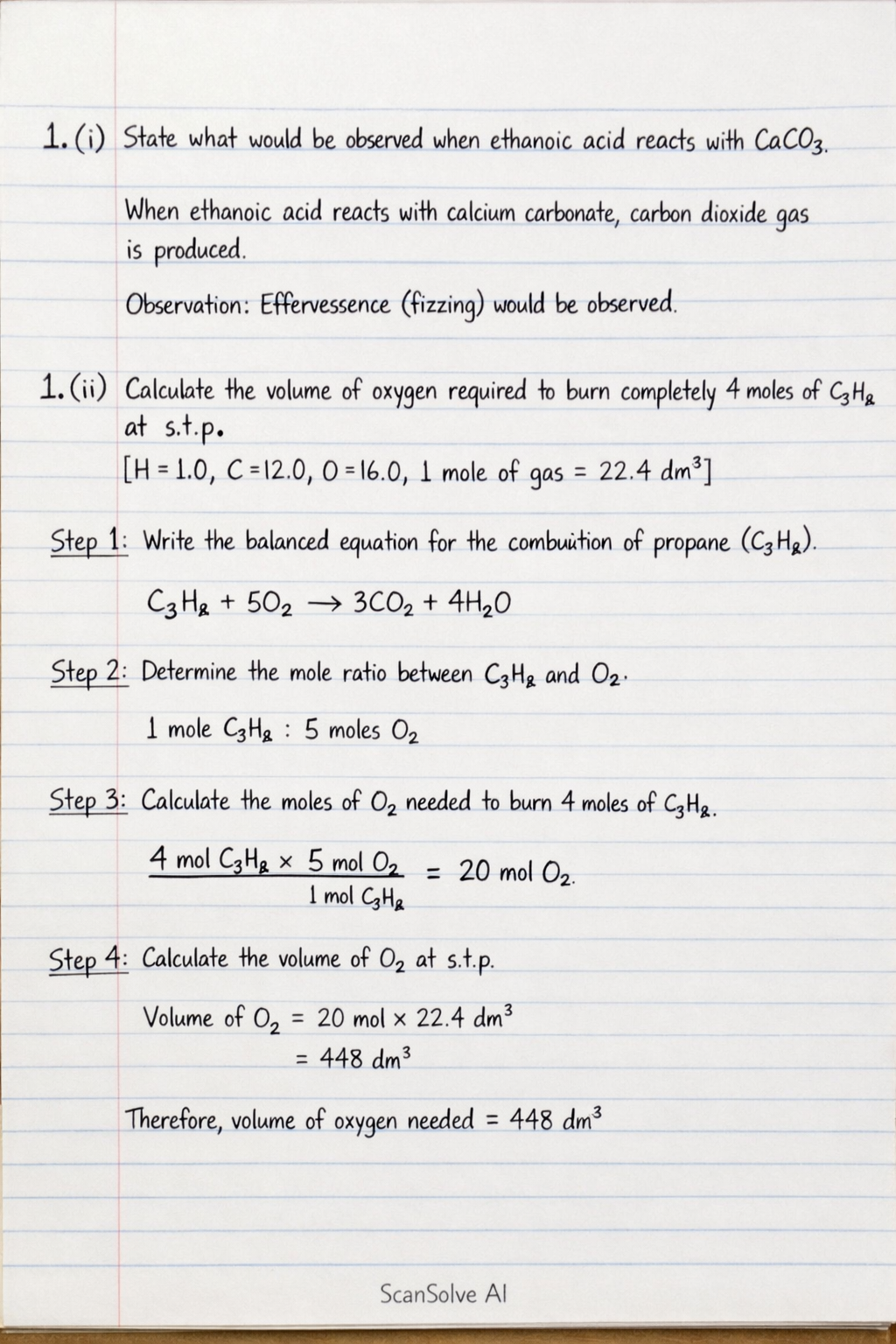 Handwritten step-by-step solution preview