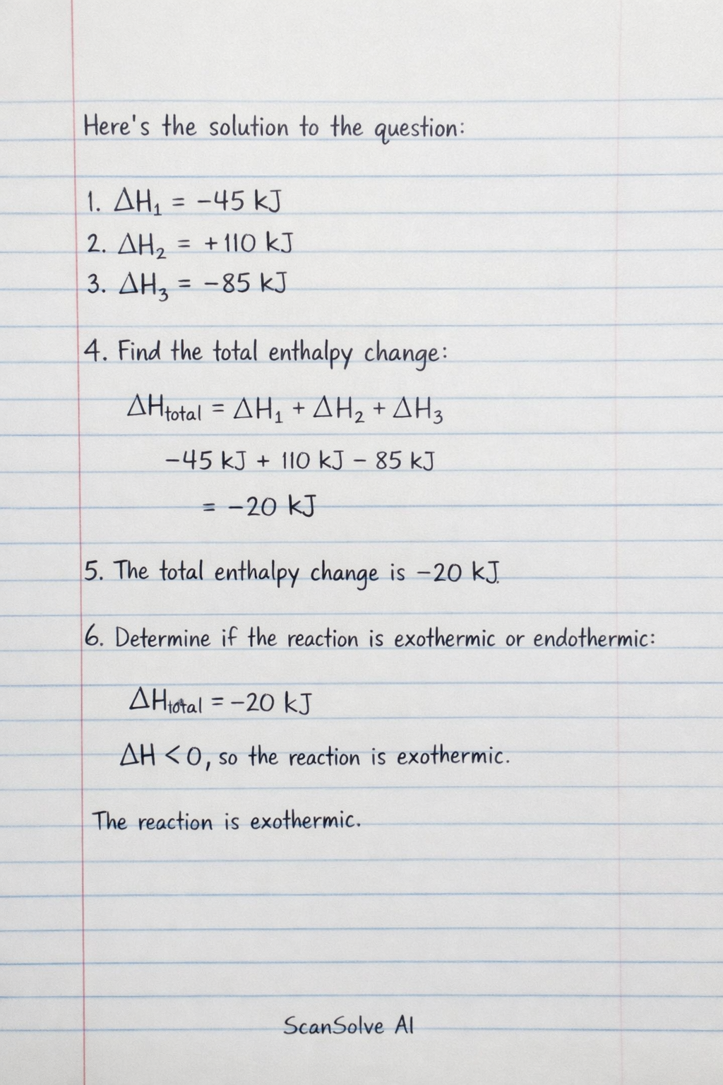 Handwritten step-by-step solution preview