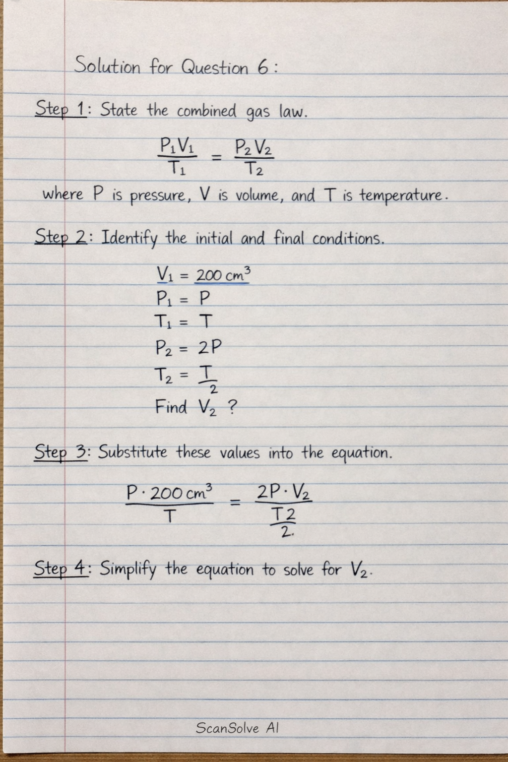 Handwritten step-by-step solution preview