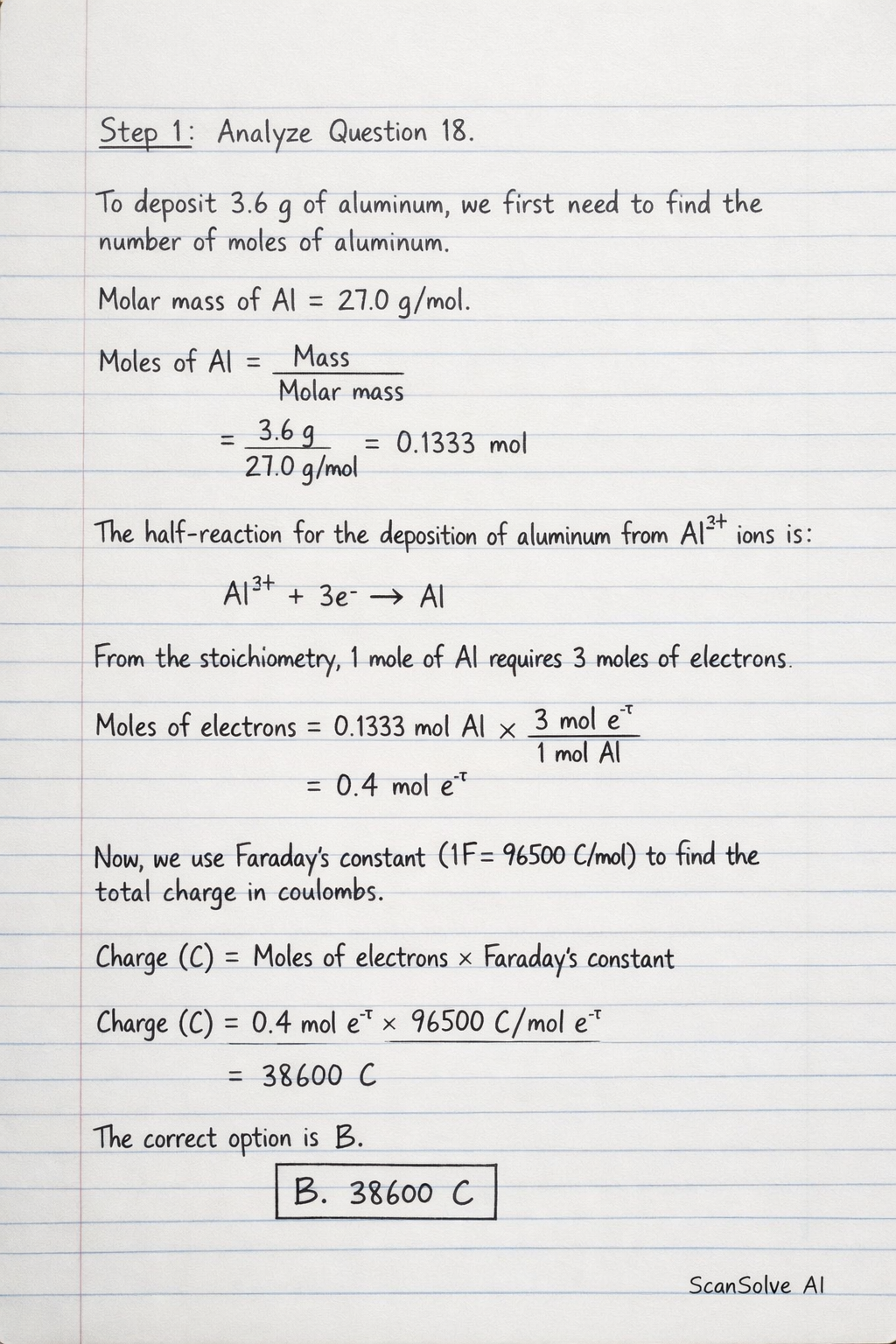 Handwritten step-by-step solution preview