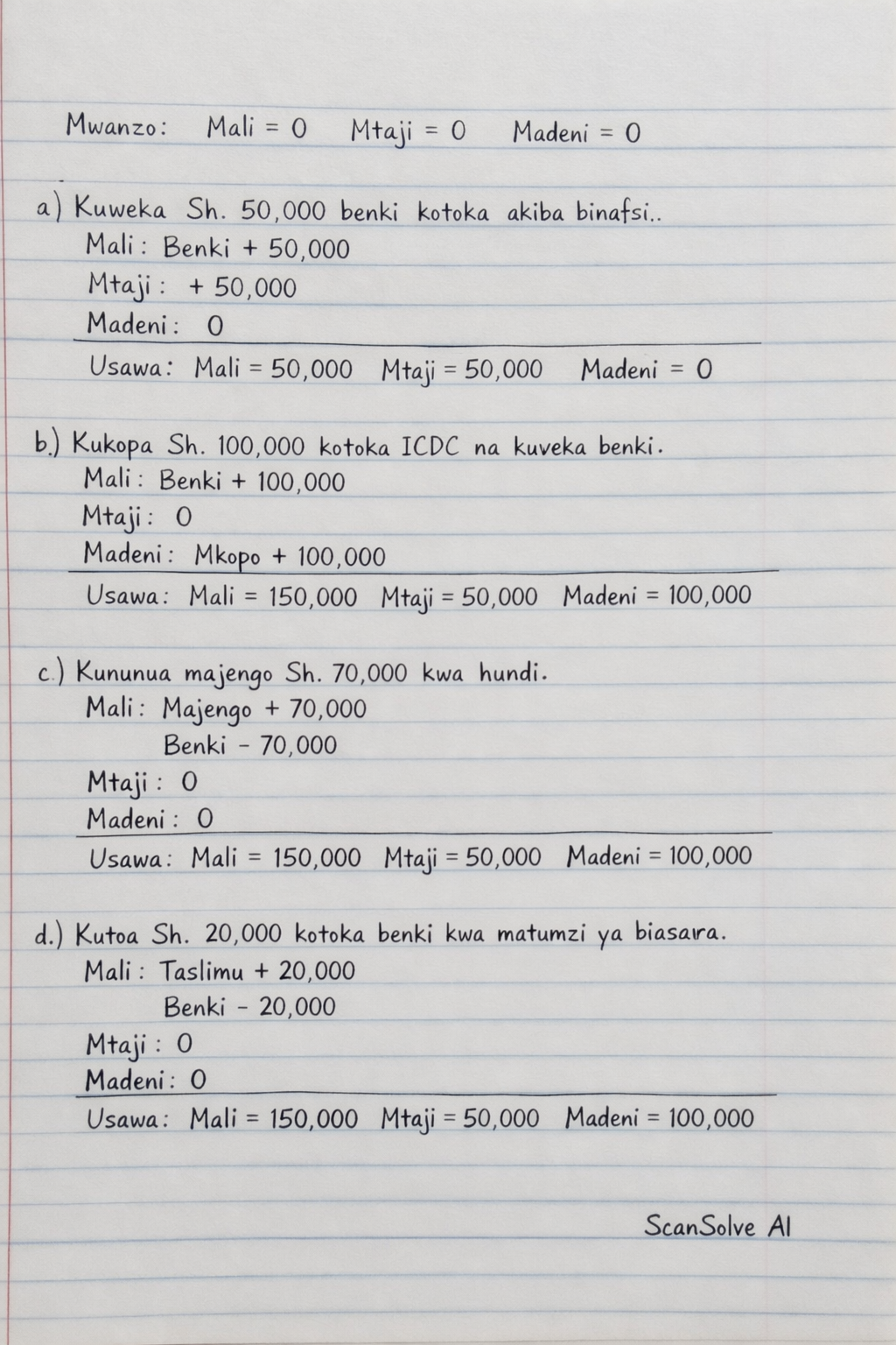 Handwritten step-by-step solution preview