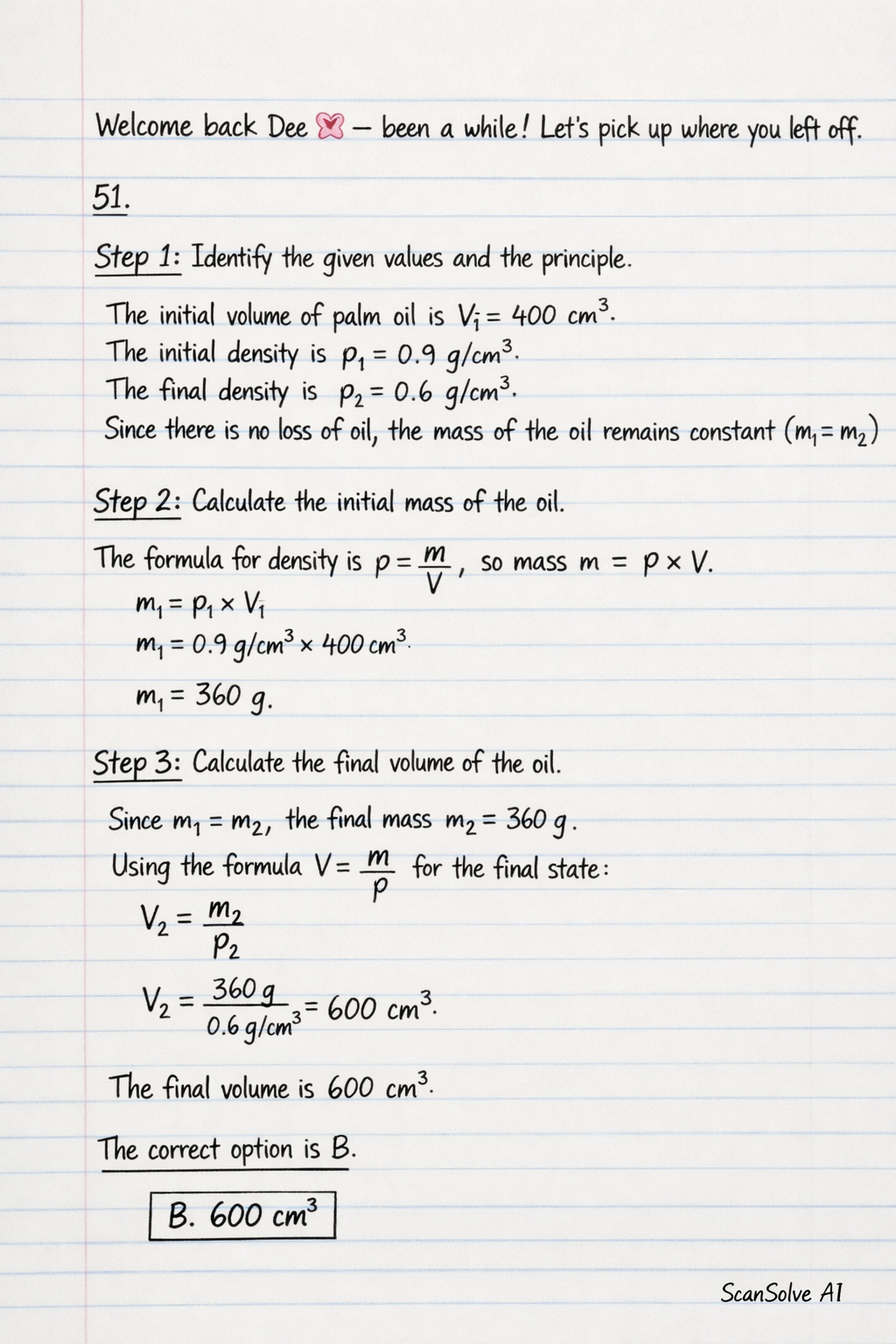 Handwritten step-by-step solution preview