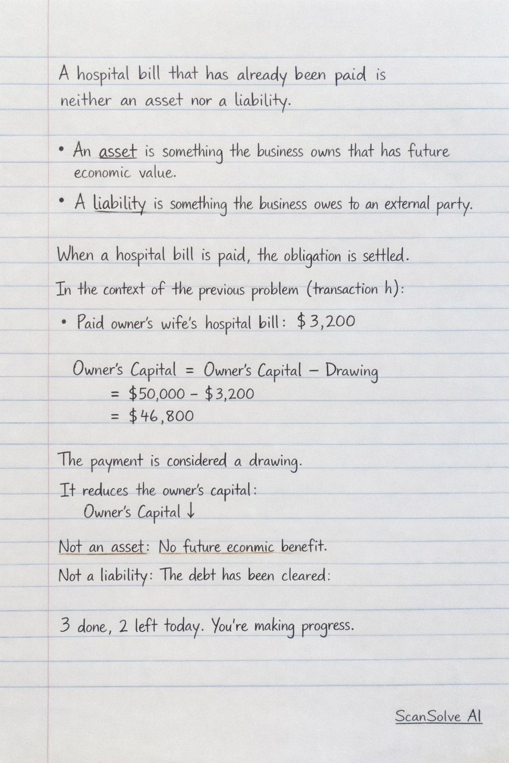 Handwritten step-by-step solution preview