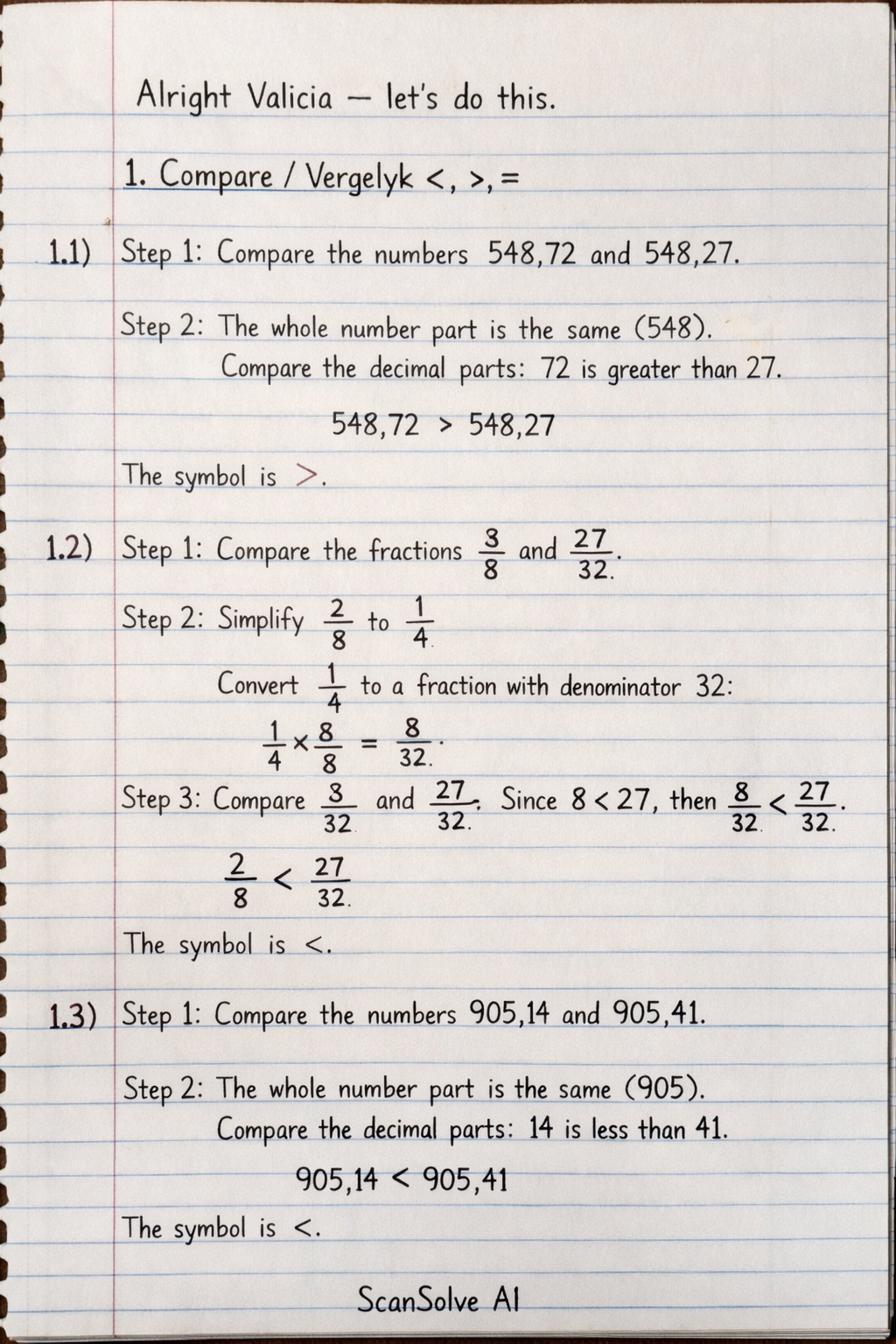 Handwritten step-by-step solution preview