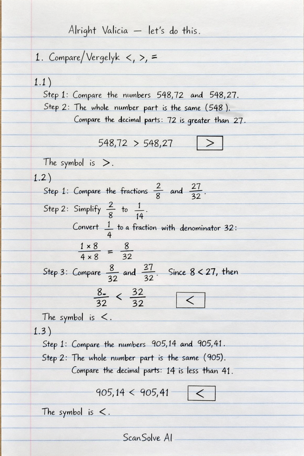 Handwritten step-by-step solution preview