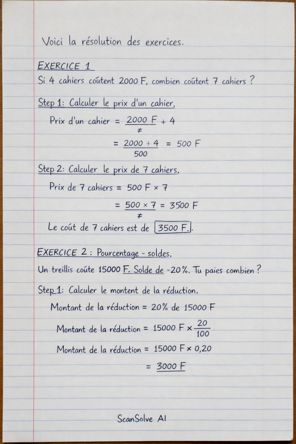 Handwritten step-by-step solution preview