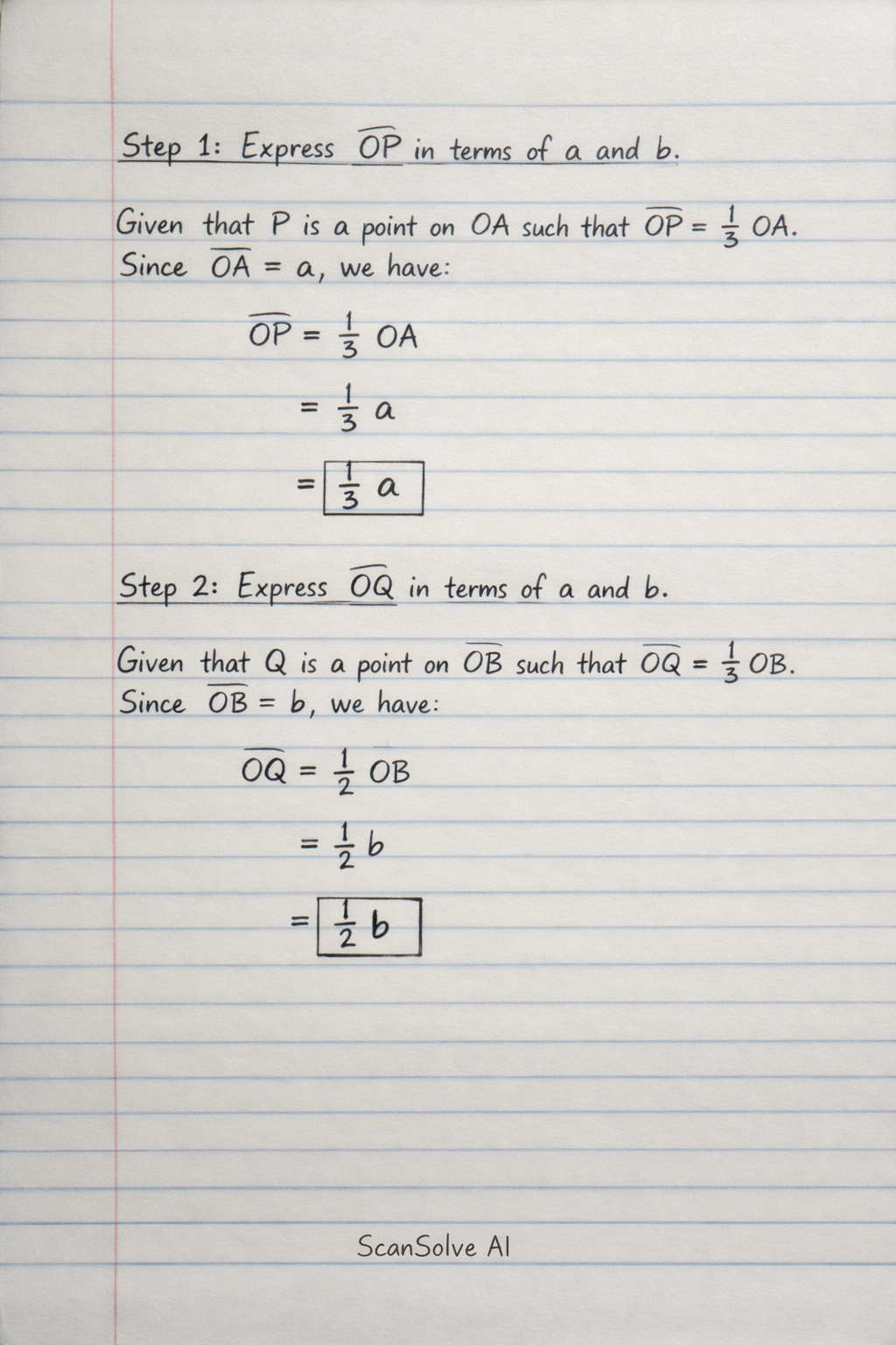 Handwritten step-by-step solution preview
