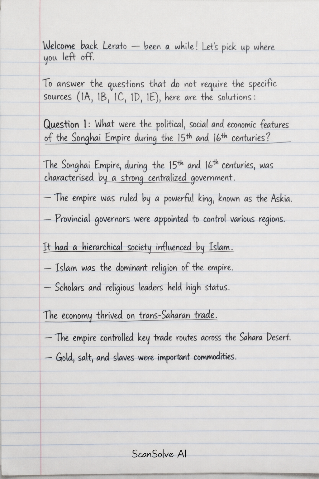 Handwritten step-by-step solution preview