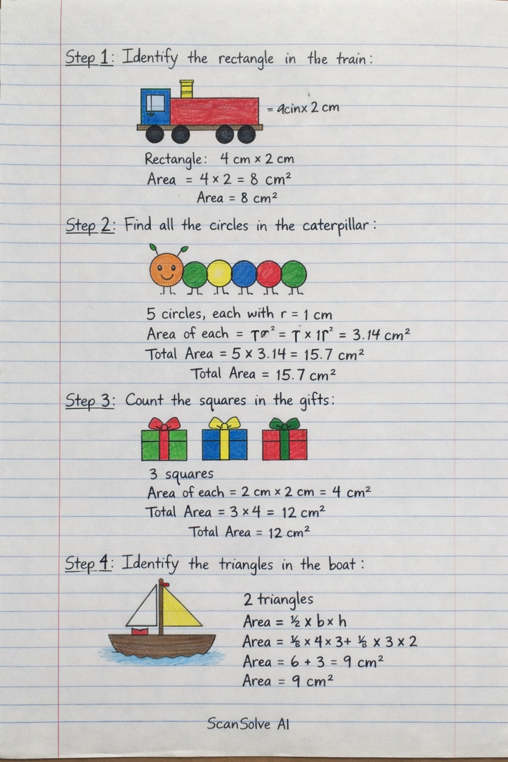Handwritten step-by-step solution preview