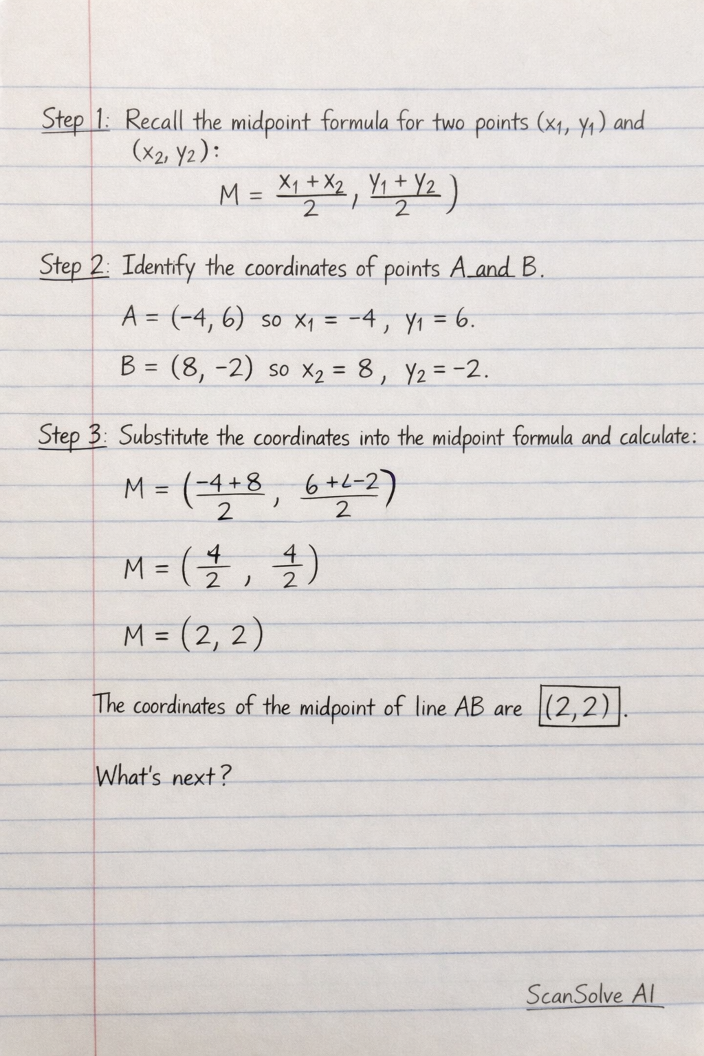 Handwritten step-by-step solution preview