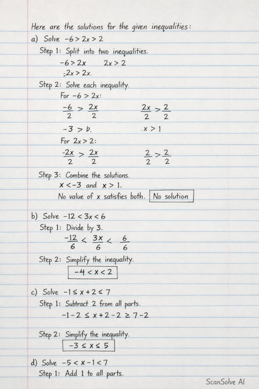 Handwritten step-by-step solution preview