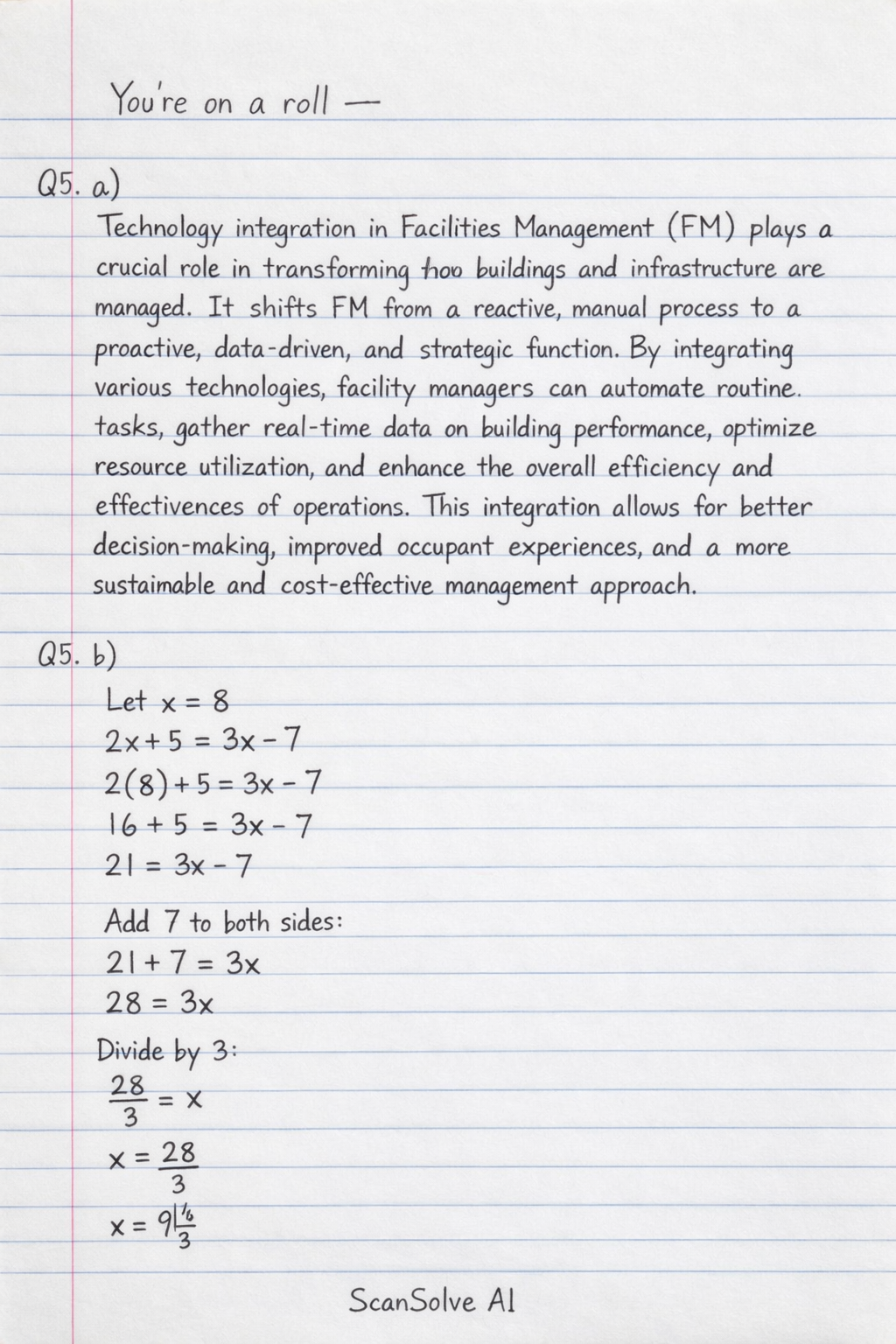 Handwritten step-by-step solution preview