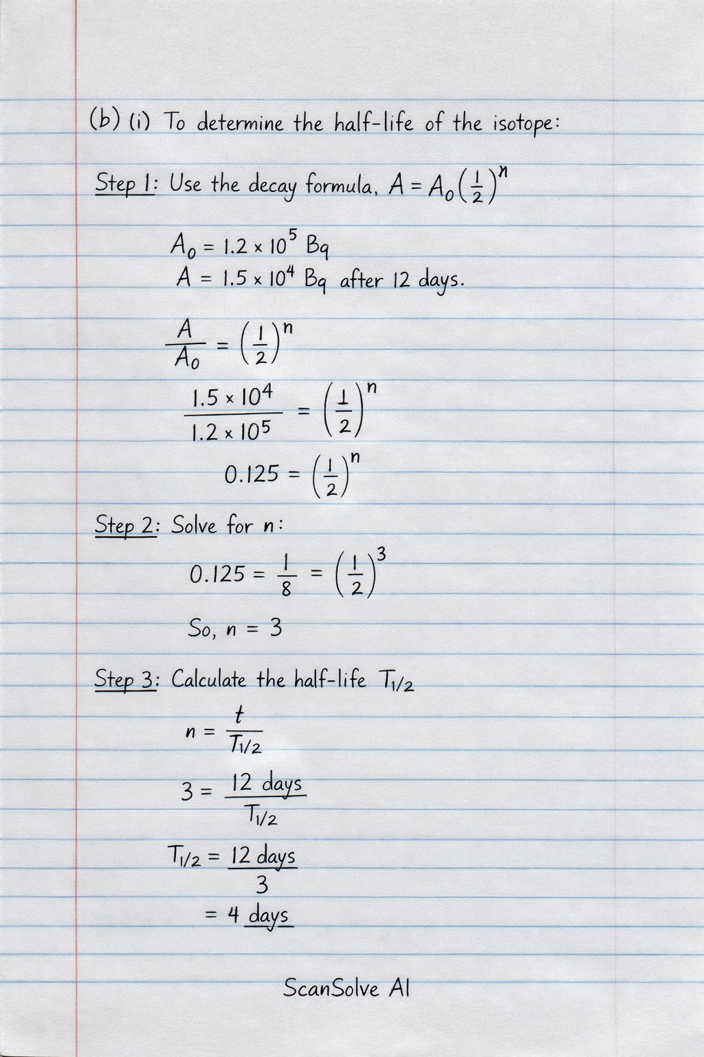 Handwritten step-by-step solution preview