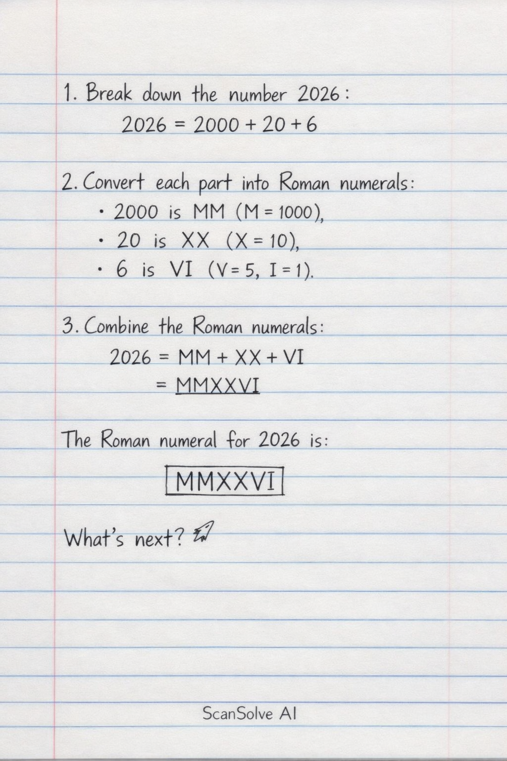 Handwritten step-by-step solution preview