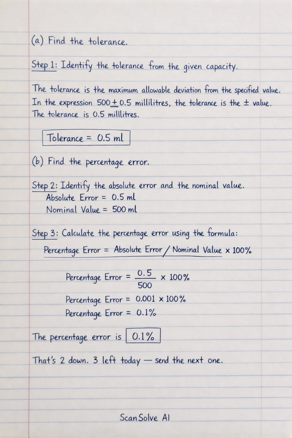 Handwritten step-by-step solution preview