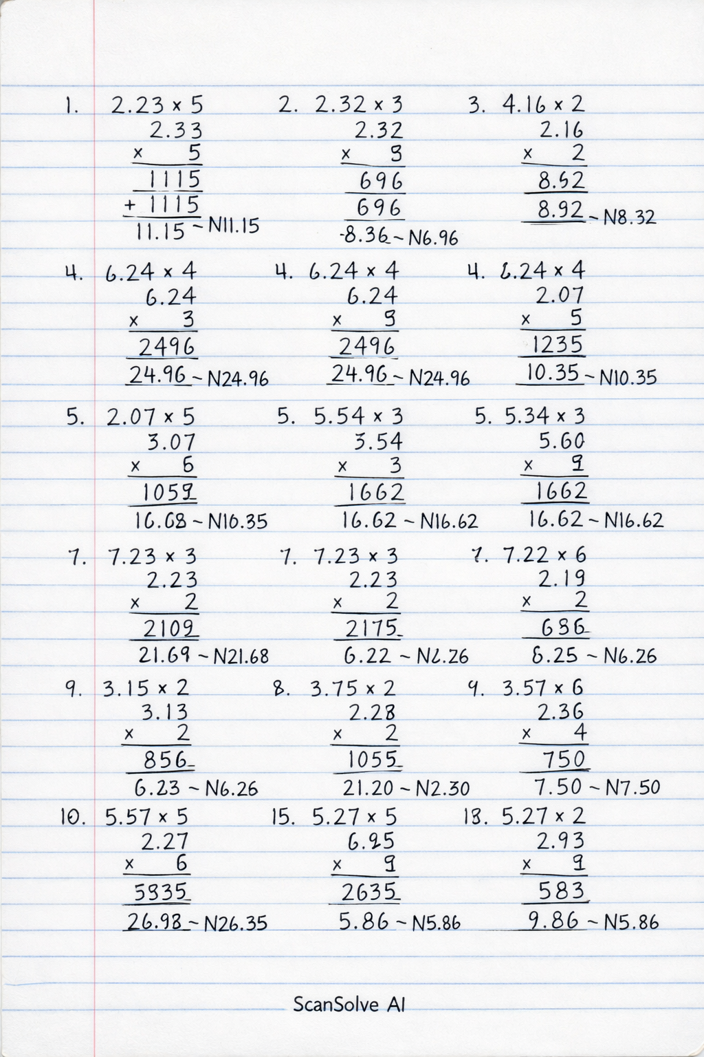 Handwritten step-by-step solution preview