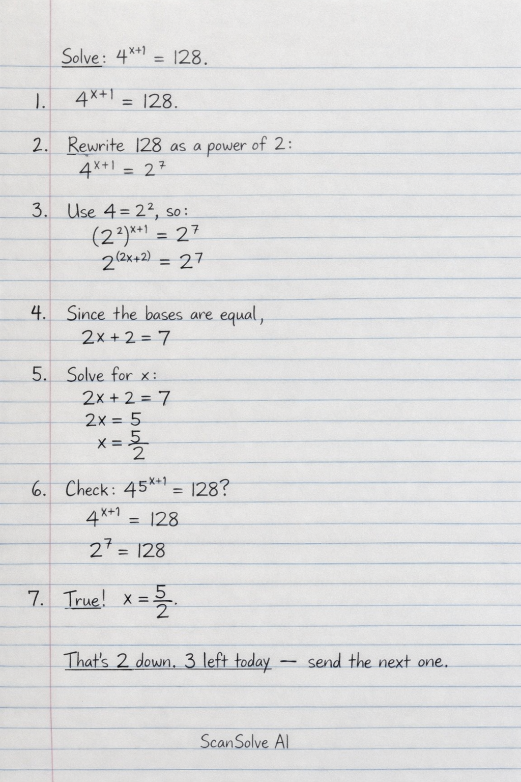 Handwritten step-by-step solution preview