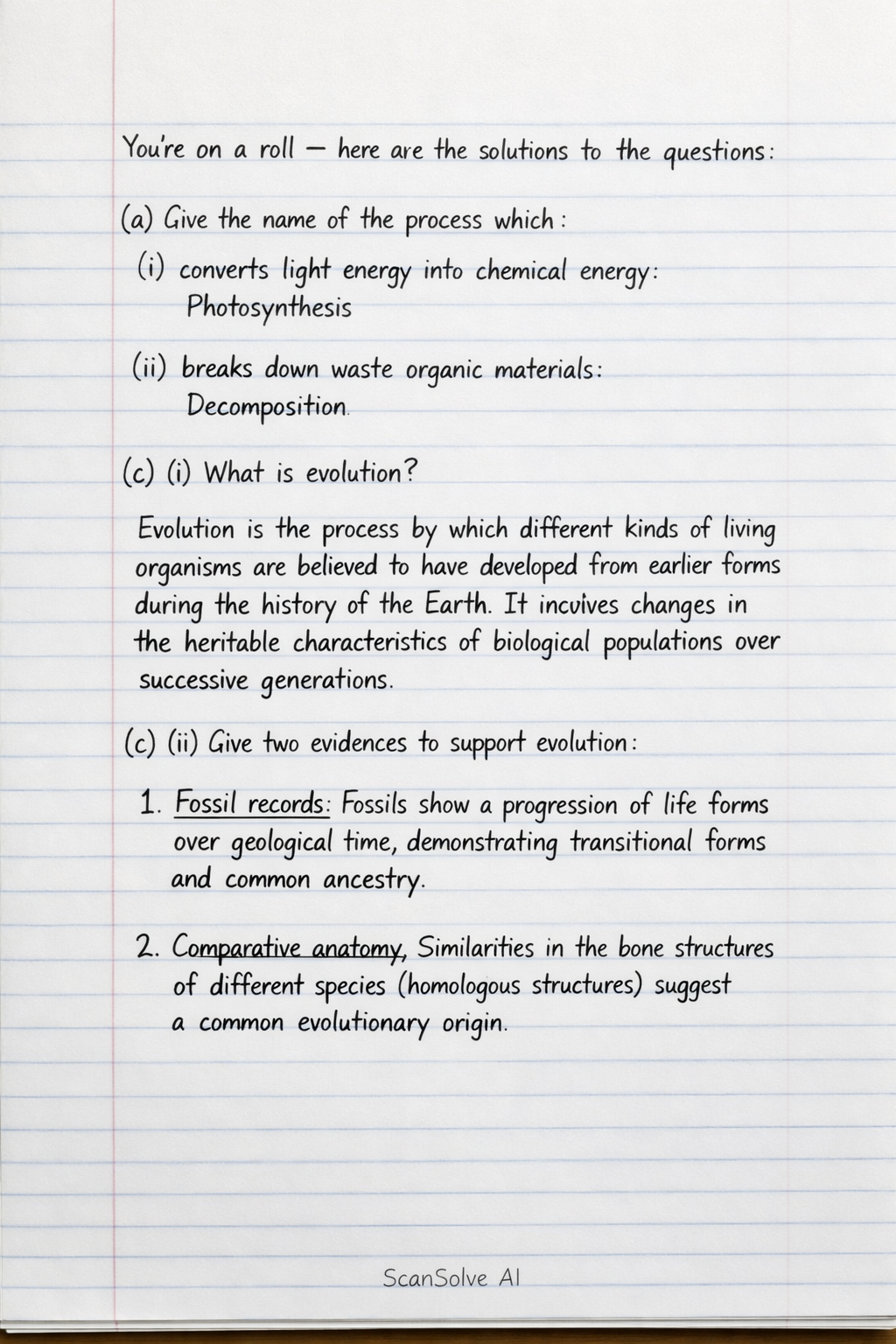 Handwritten step-by-step solution preview