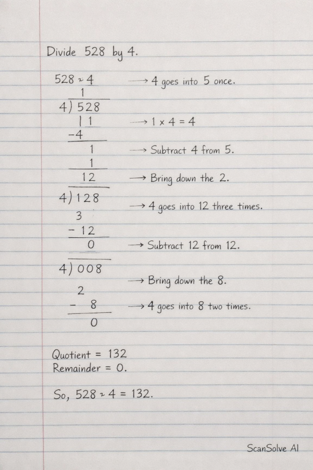 Handwritten step-by-step solution preview