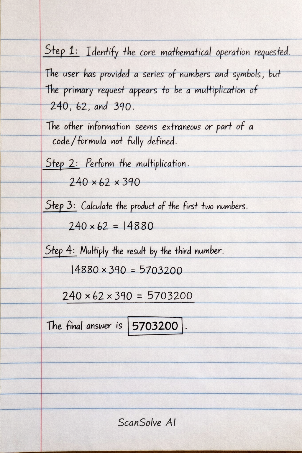 Handwritten step-by-step solution preview