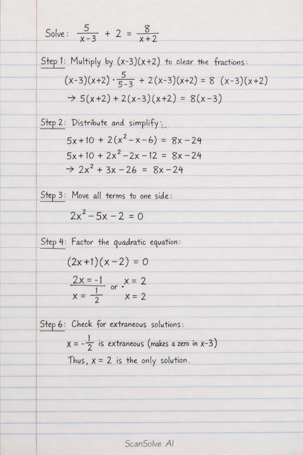 Handwritten step-by-step solution preview