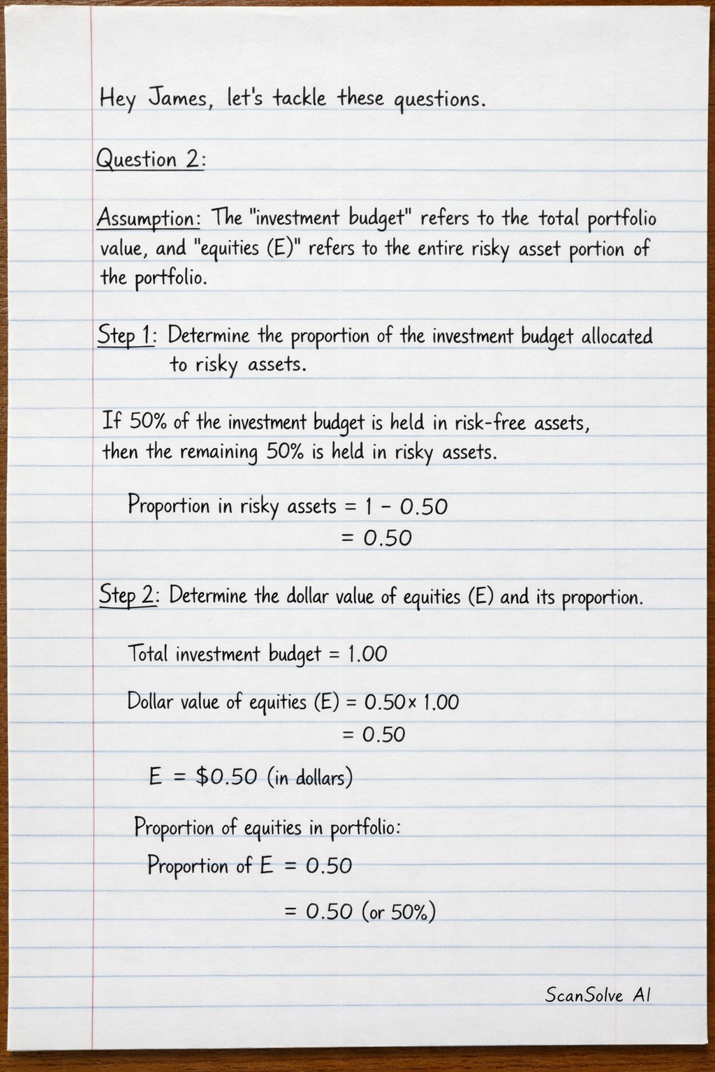 Handwritten step-by-step solution preview