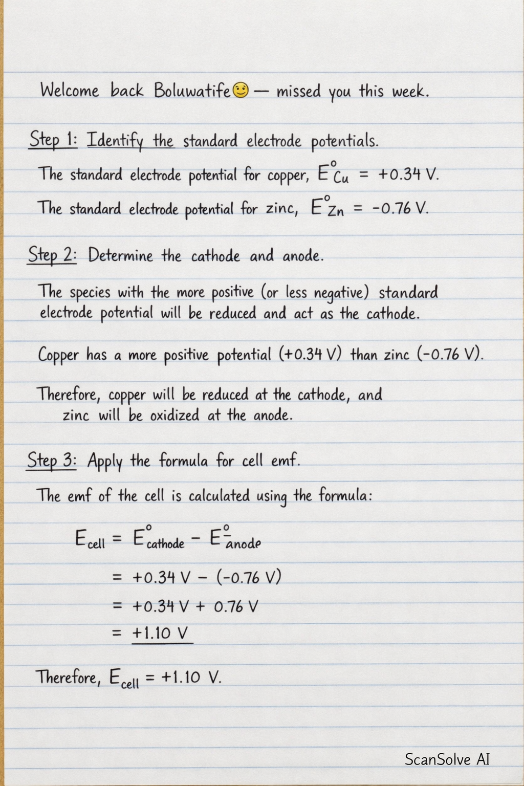 Handwritten step-by-step solution preview