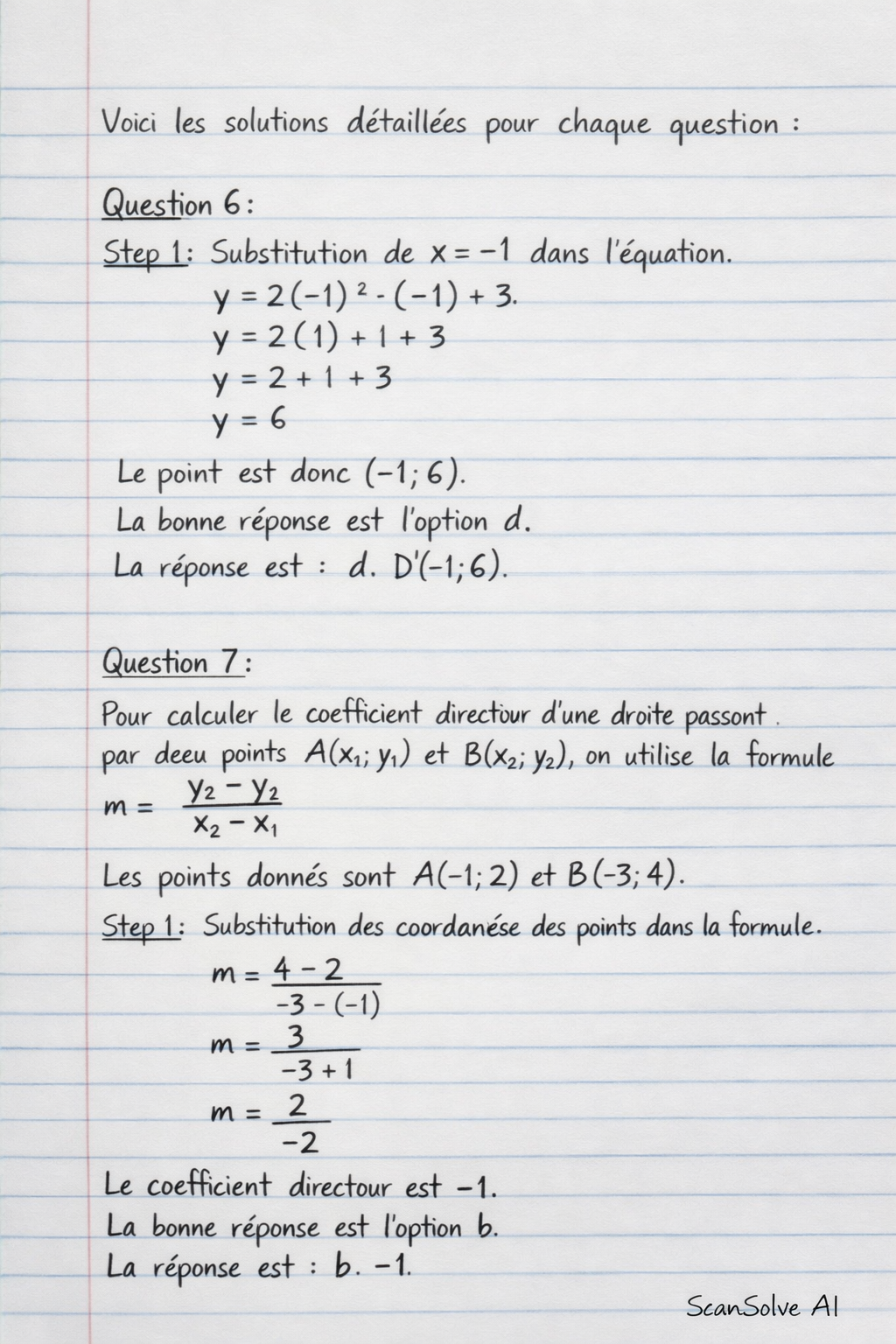 Handwritten step-by-step solution preview