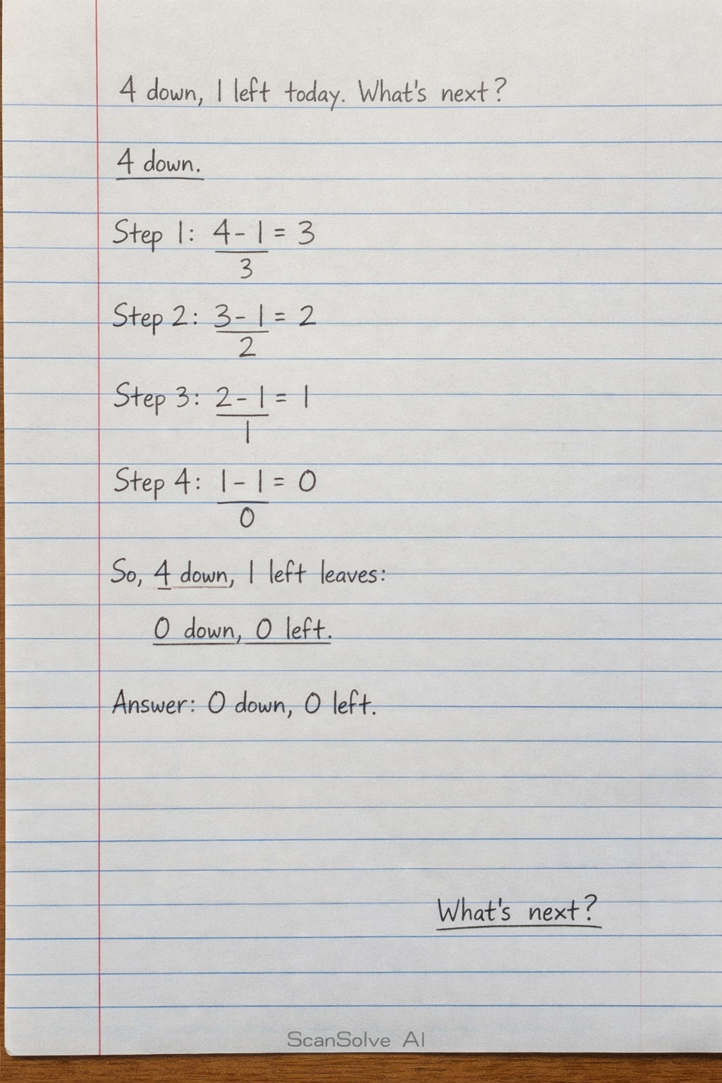 Handwritten step-by-step solution preview