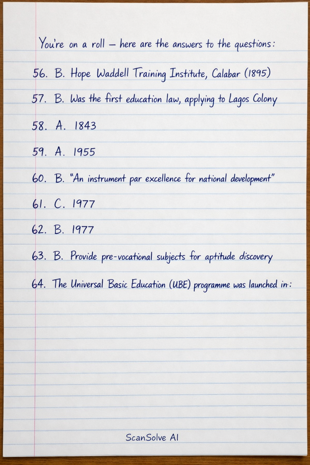 Handwritten step-by-step solution preview