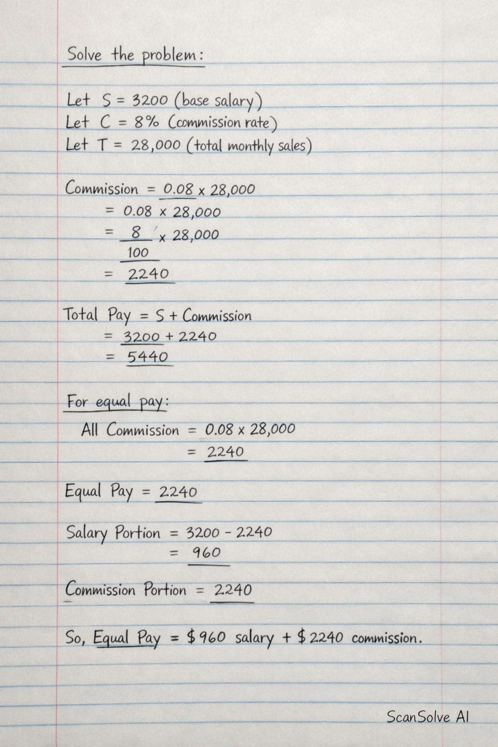 Handwritten step-by-step solution preview