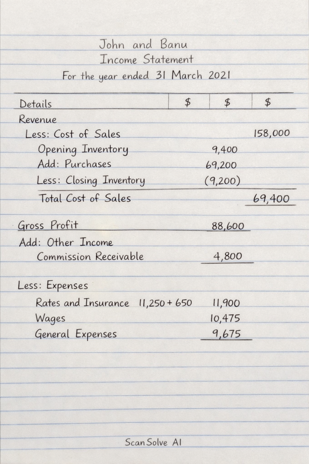 Handwritten step-by-step solution preview
