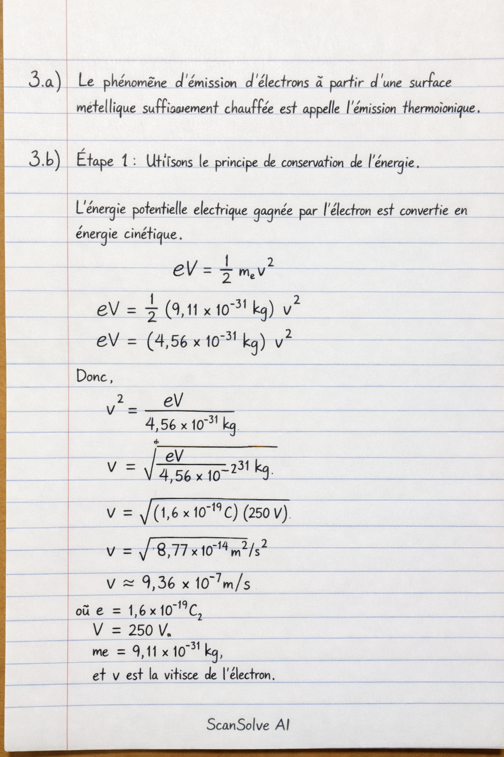 Handwritten step-by-step solution preview