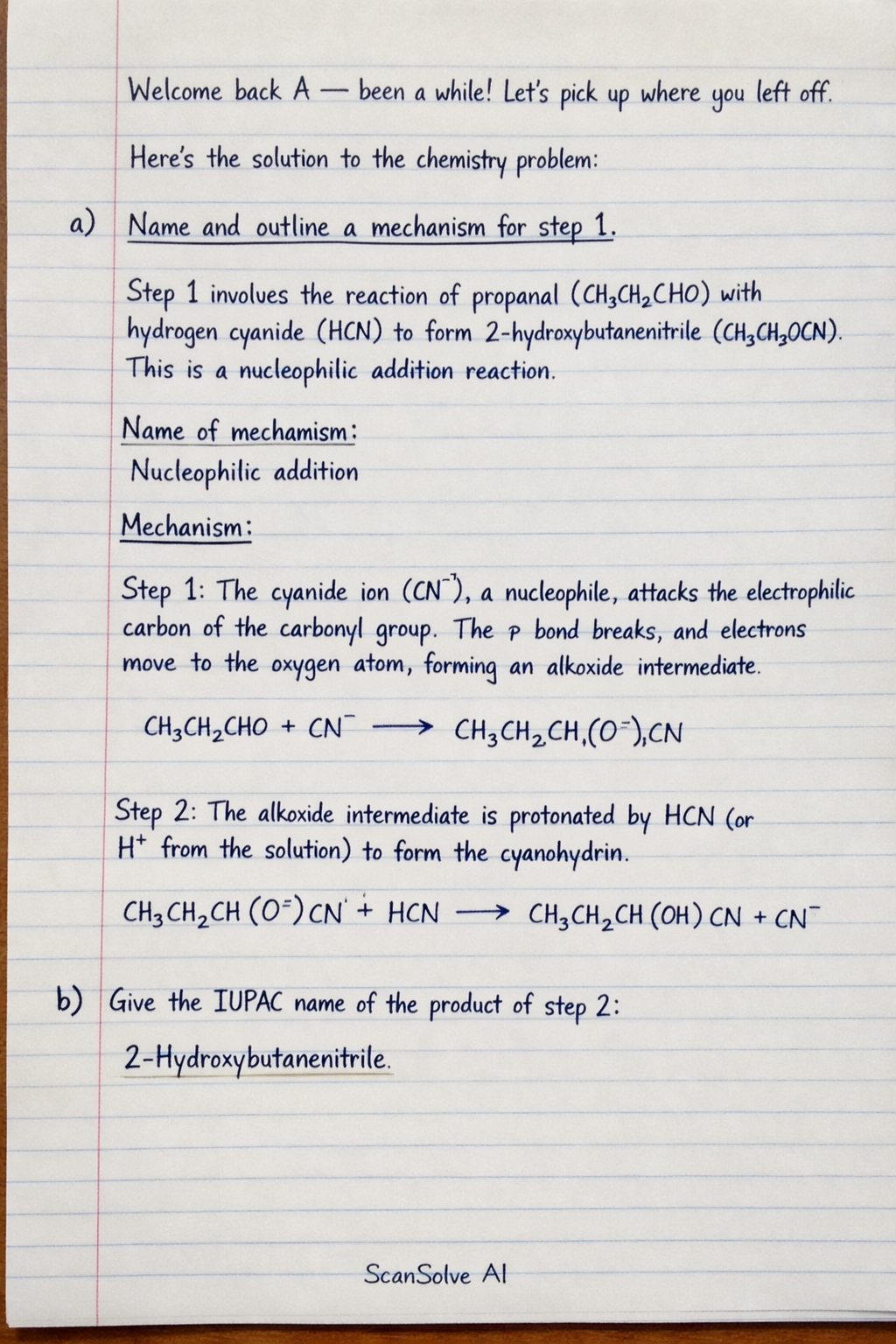 Handwritten step-by-step solution preview