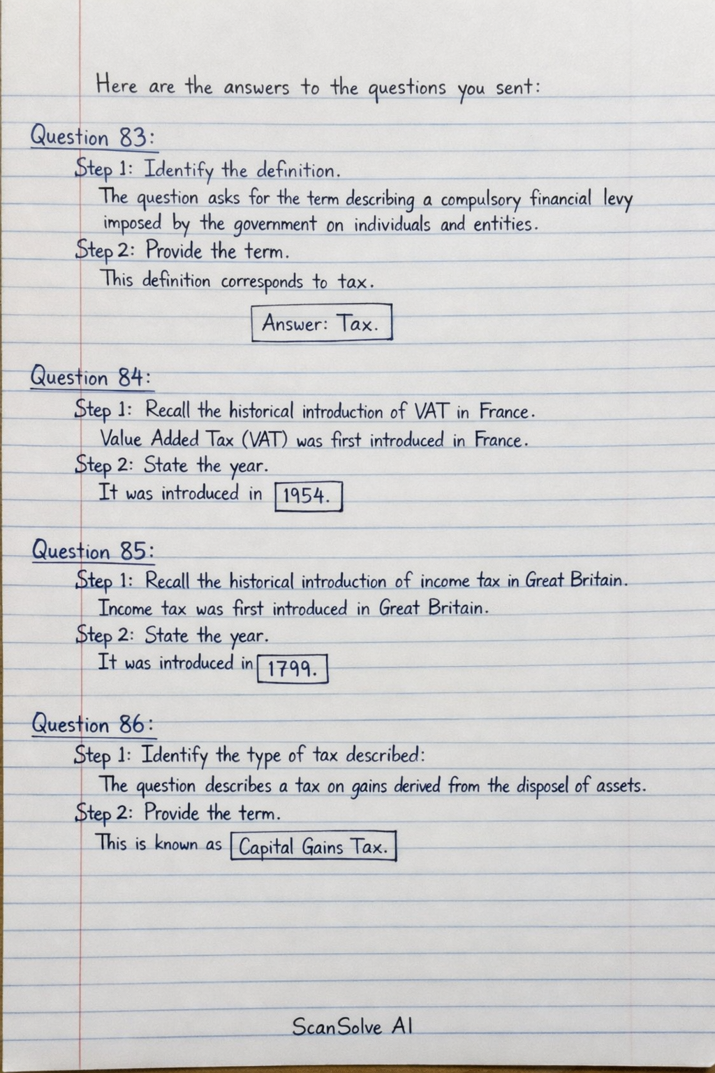 Handwritten step-by-step solution preview