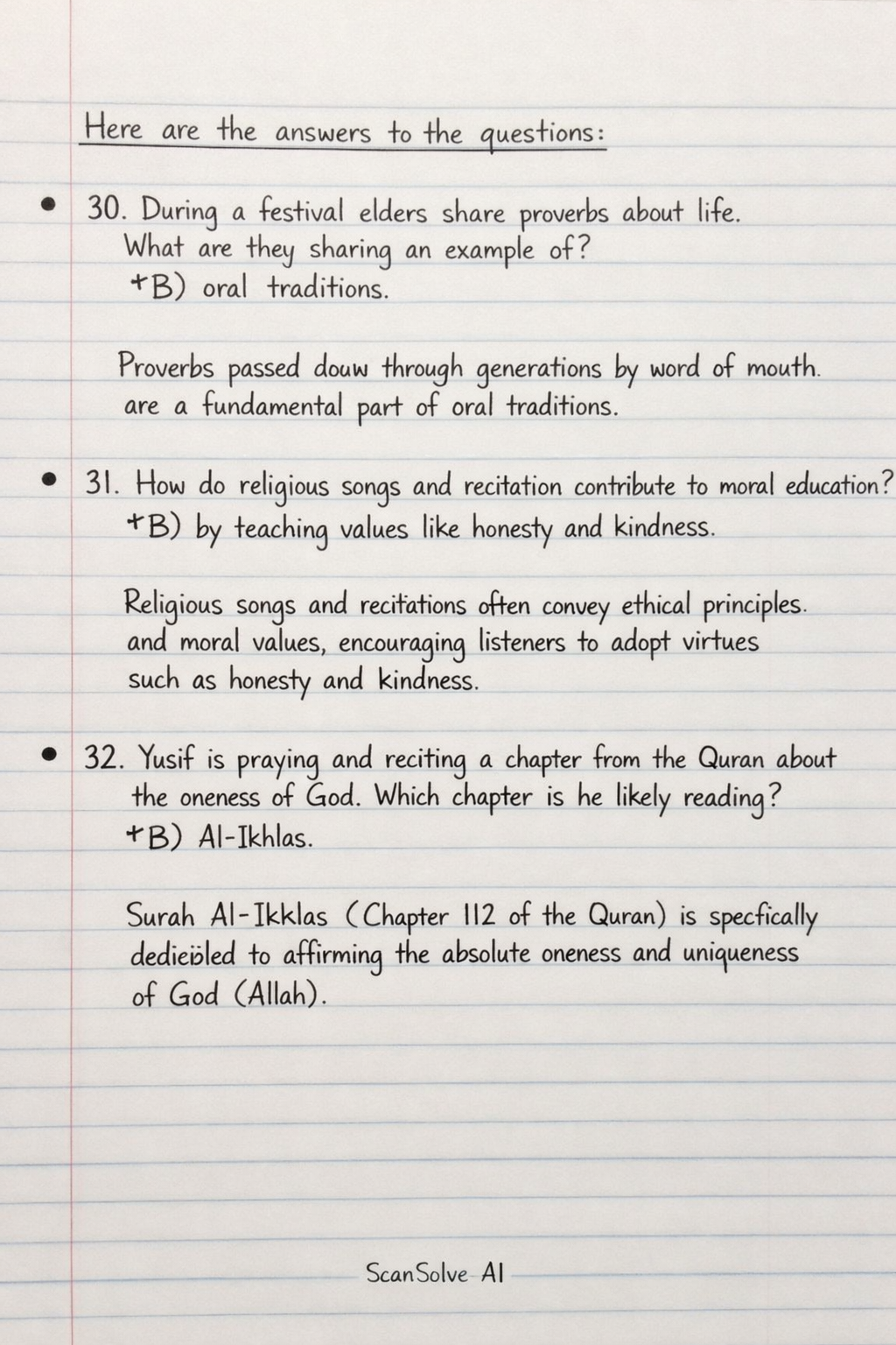 Handwritten step-by-step solution preview