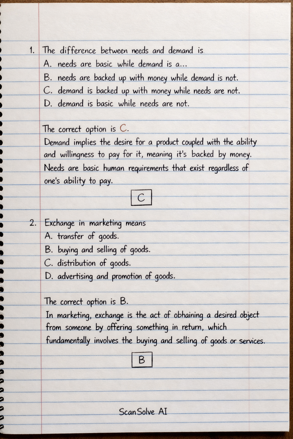 Handwritten step-by-step solution preview