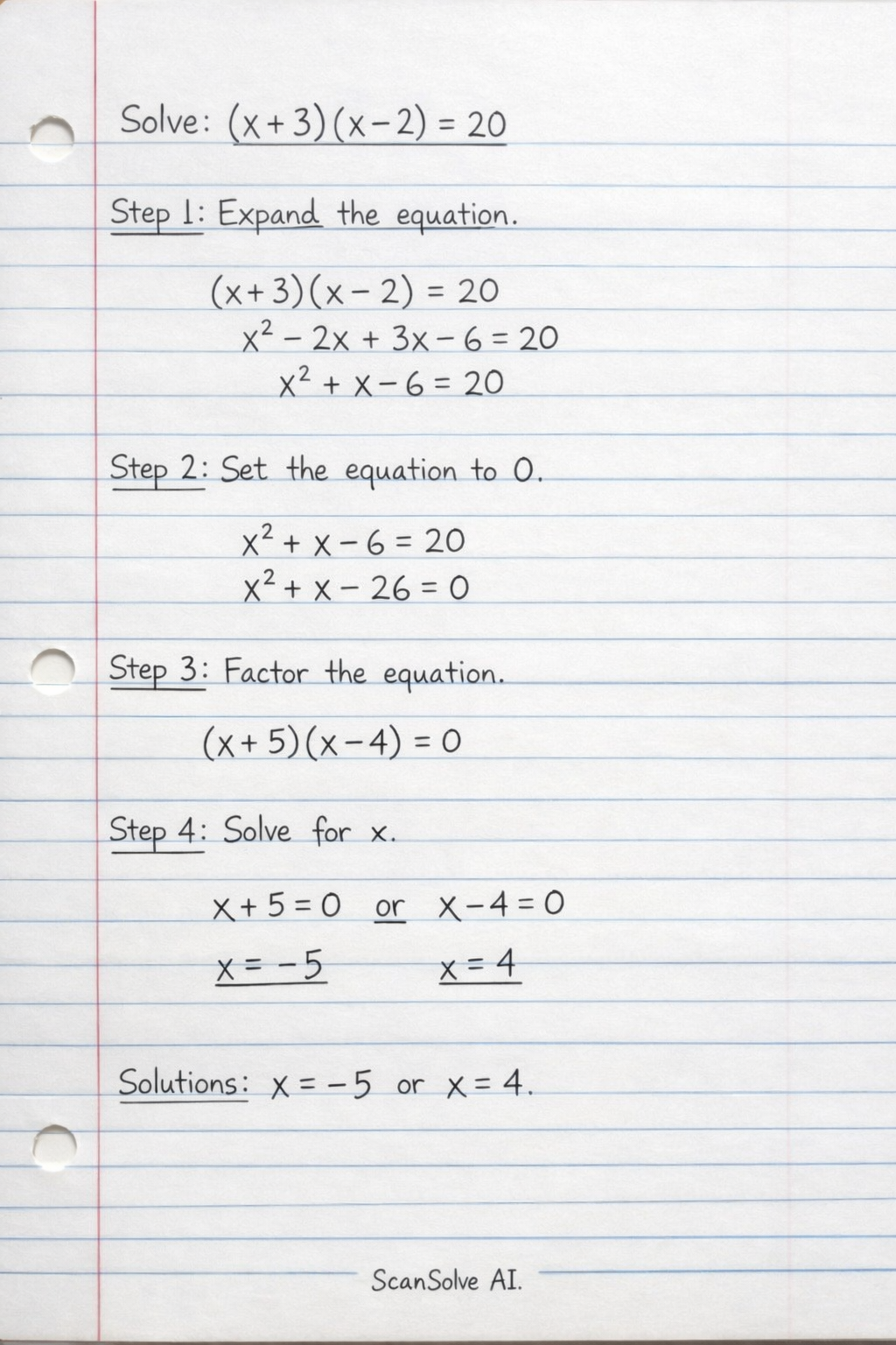 Handwritten step-by-step solution preview