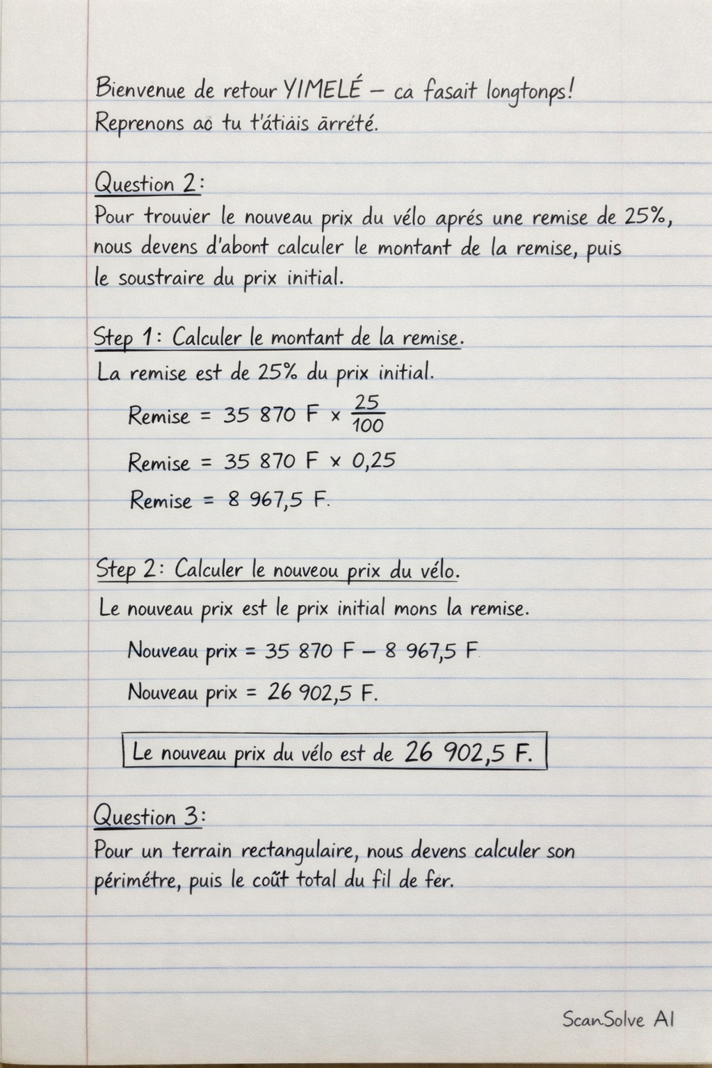 Handwritten step-by-step solution preview