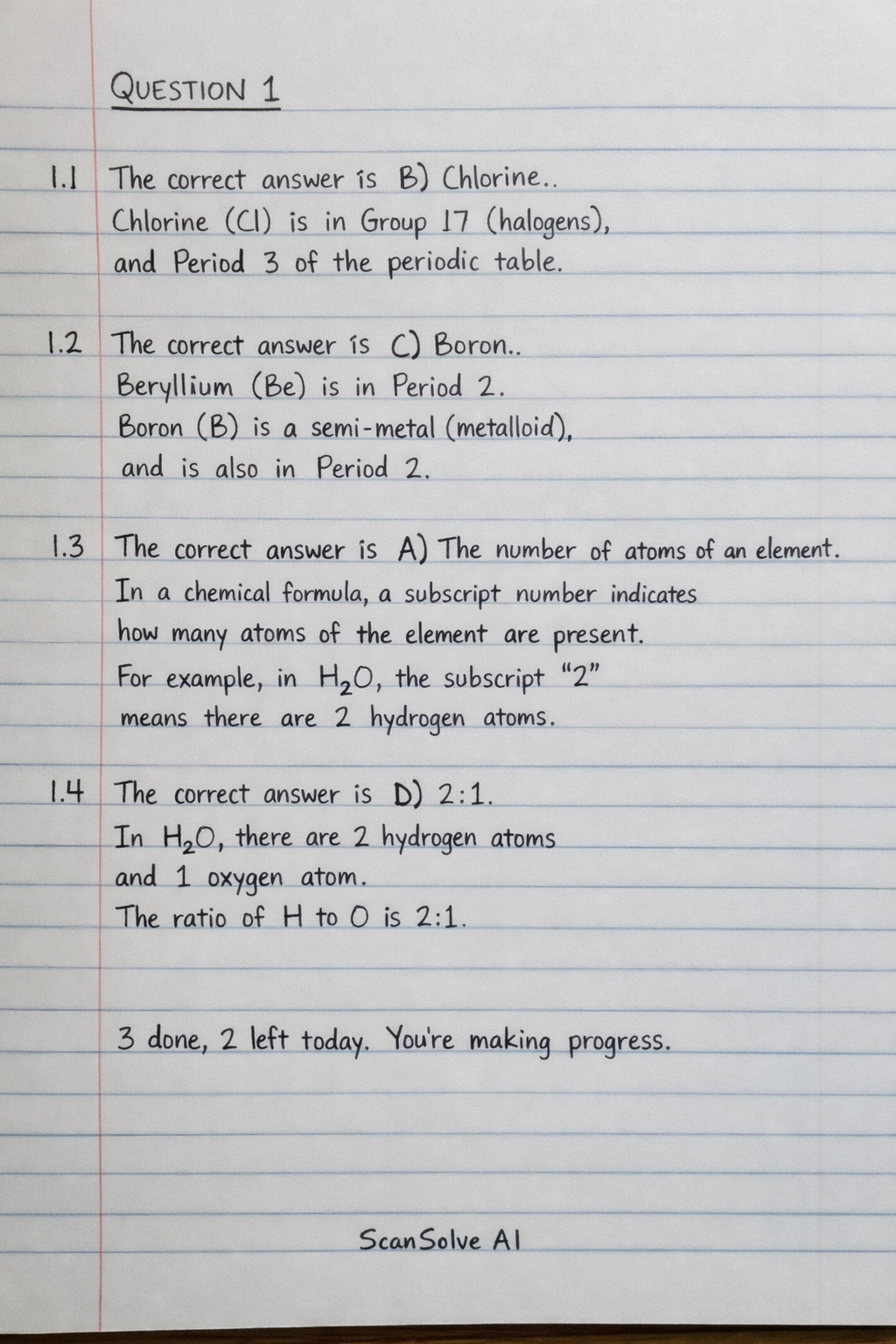 Handwritten step-by-step solution preview