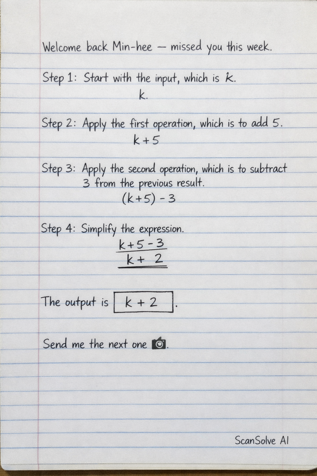 Handwritten step-by-step solution preview